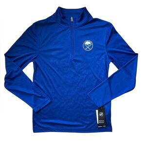 NWT - Fanatics NHL Buffalo Sabres hockey Quarter-Zip Pullover men’s Small